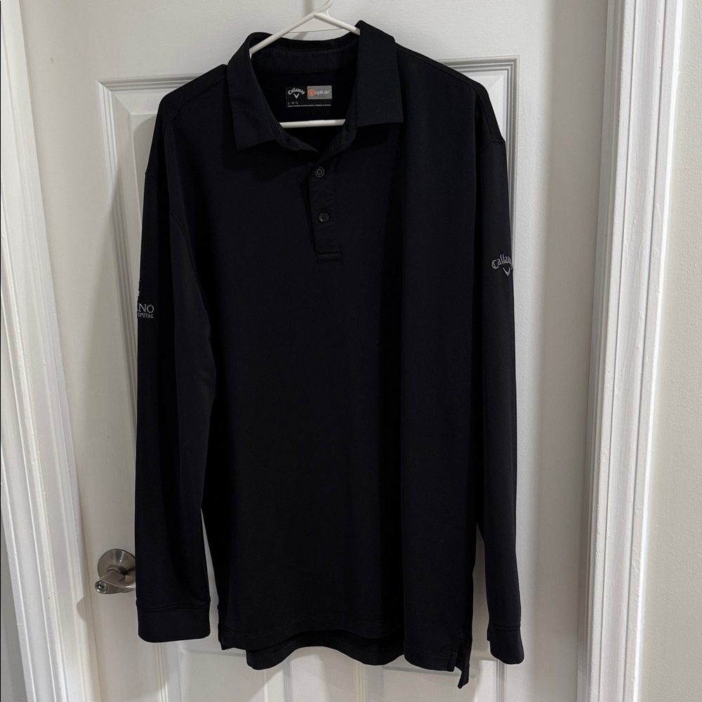 Callaway Men’s Long-Sleeve Polo Shirt - Black